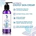Diva Stuff Ultimate Crepey Skin Cream | Face and Body Anti-Aging Cream for Crepey, Dry, Damaged & Wrinkled Skin | Hyaluronic Acid, Argan Oil, Silk Peptides | Lemongrass and Kiwi Scent | 8 oz