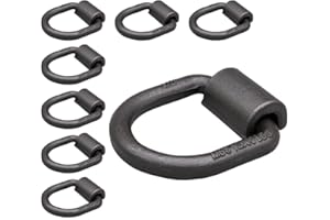 Mytee Products 8 Pack 1/2" Heavy Duty Weld-On Forged D Ring 12,000 Lbs