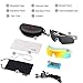 OBERLY Baseball Polarized Sunglasses, Sports Glasses with 4 Interchangeable Lenses for Men Women Cycling Fishing Running Driving Bicycle Golf