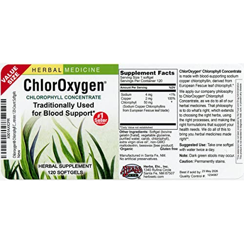 Herbs ETC. Chloroxygen Softgels, 120 CT Pricepulse