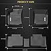 YITAMOTOR Floor Mats Fit for 2016-2022 2023 Toyota Tacoma, All Weather TPE Floor Liners for Tacoma Double Cab, 1st and 2nd Row, Black