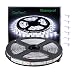 GuoTonG White LED Strip Lights, Waterproof cuttable 300 SMD 2835 LED Tape, 6000K 12V 16.4ft/5m Flexible Ribbon, Kitchen Cabinet Lighting, Outdoor/Indoor primary