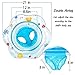 Baby Swimming Ring Floats with Safety Seat Double Airbag Swim Rings for Babies Kids Swimming Float Baby Floats for Pool Swim Training Aid Kids PVC Pool Floats for Toddlers of 6-24 Months - Blue