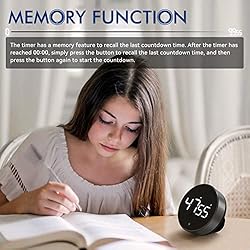 Digital Kitchen Timer, 3.8'' Large LED Display