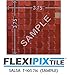 FLEXIPIXTILE, Sample, Aluminum Mosaic Tile, Peel & Stick, Kitchen Backsplash, Accent Wall, Salsa