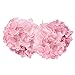 Artificial Hydrangea Flowers, Meiwo 2 Pcs Nearly Natural Fake Hydrangea Silk Flowers to Shine Your Wedding Scene Arrangement and Home Party Decor(Pink)