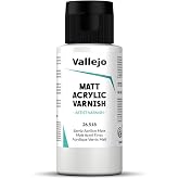 Vallejo - Permanent Acrylic Varnish | Matte Finish 60 ml. (2.02 fl.oz.) | Extraordinary Hardness &amp; Permanence | Scratch Resistant &amp; Non-Yellowing | Outdoor and Indoor Surfaces