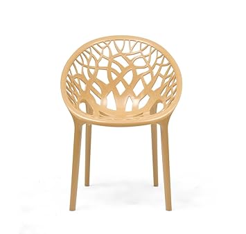 Nilkamal Crystal Chair (Biscuit)