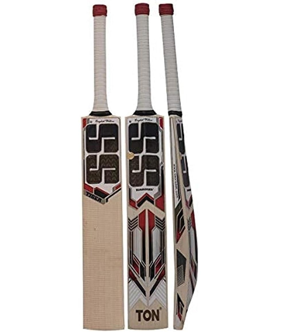 SS Tiger Cricket Bat For Mens and Boys (Beige, Size -3) | Material: English Willow | Lightweight | Free Cover | For Professional Player | Ideal For Leather Ball
