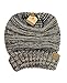 NYFASHION101 Oversized Baggy Slouchy Thick Winter Beanie Hat, Brown Mix
