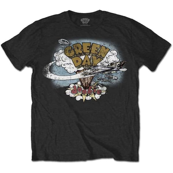 Green Day 'Dookie 1994 Tour' (Black) T-Shirt (Large) : Amazon.ca