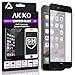 Akiko iPhone 6 6s Black Screen Protector, Akiko New 2.5D Full Screen Tempered Glass Protector [Full Protection Cover w/ Curved Edge] - Retail Packaging