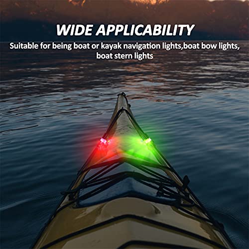 12 Pieces Navigation Lights Kayak Lights for Night Led Boating Lights