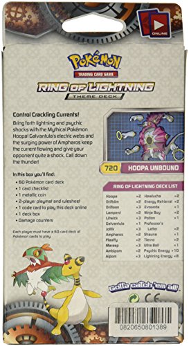Pokemon Ring of Lightning Hoopa XY Steam Siege Theme Deck