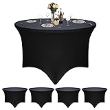 4 Pack Black 48-Inch Diameter x 30-Inch High Round