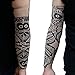 4pk Tattoo Elastic Arm Sleeves Cooling Athletic Sport Skins Sun Protective Gear Fake Tattoo Sleeves