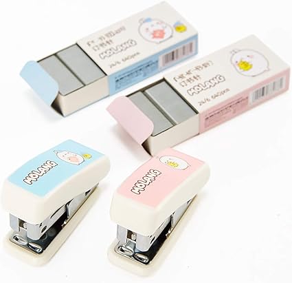 Amazon Kiiting ホッチキスの小型ホッチキスセットの小さい学生のオフィスの小さいかわいい子供ホッチキス うまく設計された 製本機 ゲージパンチ 文房具 オフィス用品 Amazon Kiiting ホッチキスの小型ホッチキスセットの小さい学生のオフィスの小さいかわいい子供ホッチキス うまく設計された 製本機 ゲージパンチ 文房具 オフィス用品