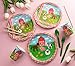 Juvale Farm Themed Party Decorations - 144-Piece Set, Serves 24, 9 In Plates & 9 Oz Cups, Red & White Checkered Animal Design - Farm Birthday Decorations, Party Plates & Napkins