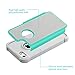 iPhone SE Case, iPhone 5 Case, MoMoCity Durable TPU Protection Case Silicone Ultra Thin Shockproof Phone Cover for iPhone5/5s/SE Gray-Mint Green