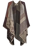 S.K Women's Winter Wrap Blanket Poncho Cape Shawl Cardigans