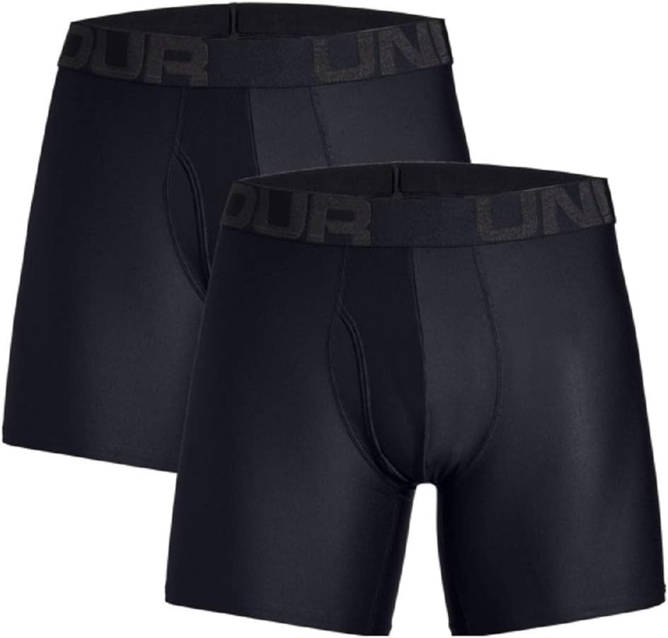 Under Armour Men's Tech 6 in 2 Pack' Boxer Jock