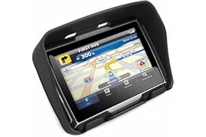 Motorcycle GPS Navigation Device with 4.3 Inch Touch Screen, IPX7 Waterproof Rugged Design for Harsh Weather, Provide Free Li