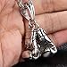FANS JEWELRY Mens Vintage 316L Stainless Steel Boxing Gloves Pendant Necklace with 24 Inch Twist Rope Chain