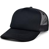 Lids Blank Basic Foam Trucker Adjustable Snapback Hat
