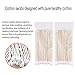 Sealive 400pcs Wooden Cotton Swab Sticks Kit - Includes Short and Long Cotton Swabs For Cotton Pads And Rounds - Cotton Tipped Applicator Sticks With Handles For Gun jewelry Makeup Ear Cleaning