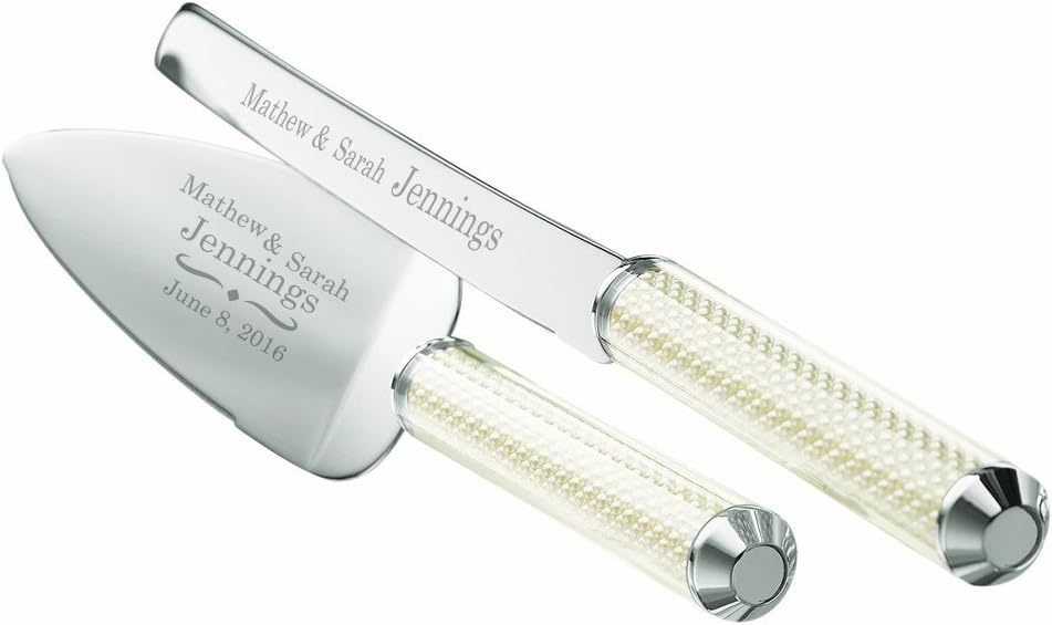 Best Lennox Personlized Bridal Cake Knife Set