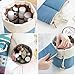 Portable Travel Toiletry Cosmetic Bag - Mr.Pro Waterproof Travel Kit Organizer Bathroom Storage Makeup Drawstring Bag Carry On Case (Cylinder Blue)