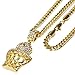 Gold Plated Mini Basketball Rim Pendant 20