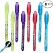 Invisible Ink Pen, Spy Pen Secret Message Writer with uv Light Magic Marker for Drawing Fun Activity Kids Party Favors Ideas Gifts and Stock Stuffer (8pcs)