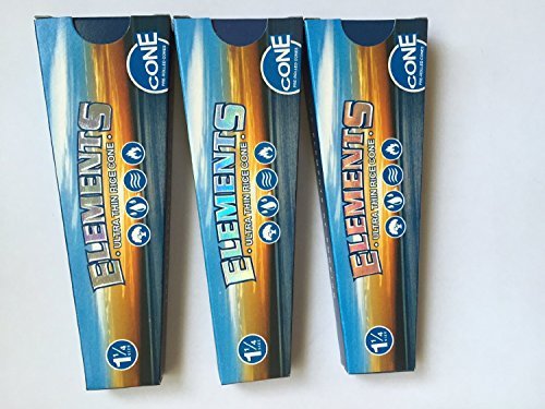 UPC 799493230895, Elements Pre Rolled Cones - 1 1/4 - 3 Packs of 6 = 18 Cones + Limited Edition Beamer Smoke Sticker