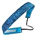 Sweaty Bands Womens Girls Headband - Non-Slip Velvet-Lined Fitness Sparkle Hairband - Viva Diva Turquoise 1-Inch