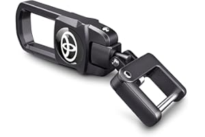 SDSHSM Metal Car Key Chain for Toyota,Keychain Key Ring for Car Accessories Family Present Black