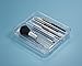 mDesign Cosmetic Organizer Tray for Vanity Cabinet to Hold Makeup Brushes, Eyeliner, Beauty Products - Clear
