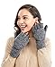 Metog Suede Thinsulate Thermal Insulation Mittens Brown tweed M