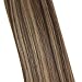 Sunny Hair I Tip Hair Extensions Invisible Itip Human Hair Extensions Dark Brown Highlight Caramel Blonde Pre Bonded for Everyday Use Cold Fusion Show Charm 16inch 50g