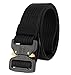 Web Belt, Men's Nylon Webbing Canvas Outdoor Web Belt With Plastic Buckle