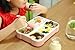 Donxote Lunch Bento Box Leak-Proof Sealing Food Container - 4 Compartments With a Spoon - BPA-free Microwave-Safe Boxes (Pink)