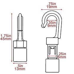 PARACORD PLANET Shock Cord Open End Hooks | Heavy