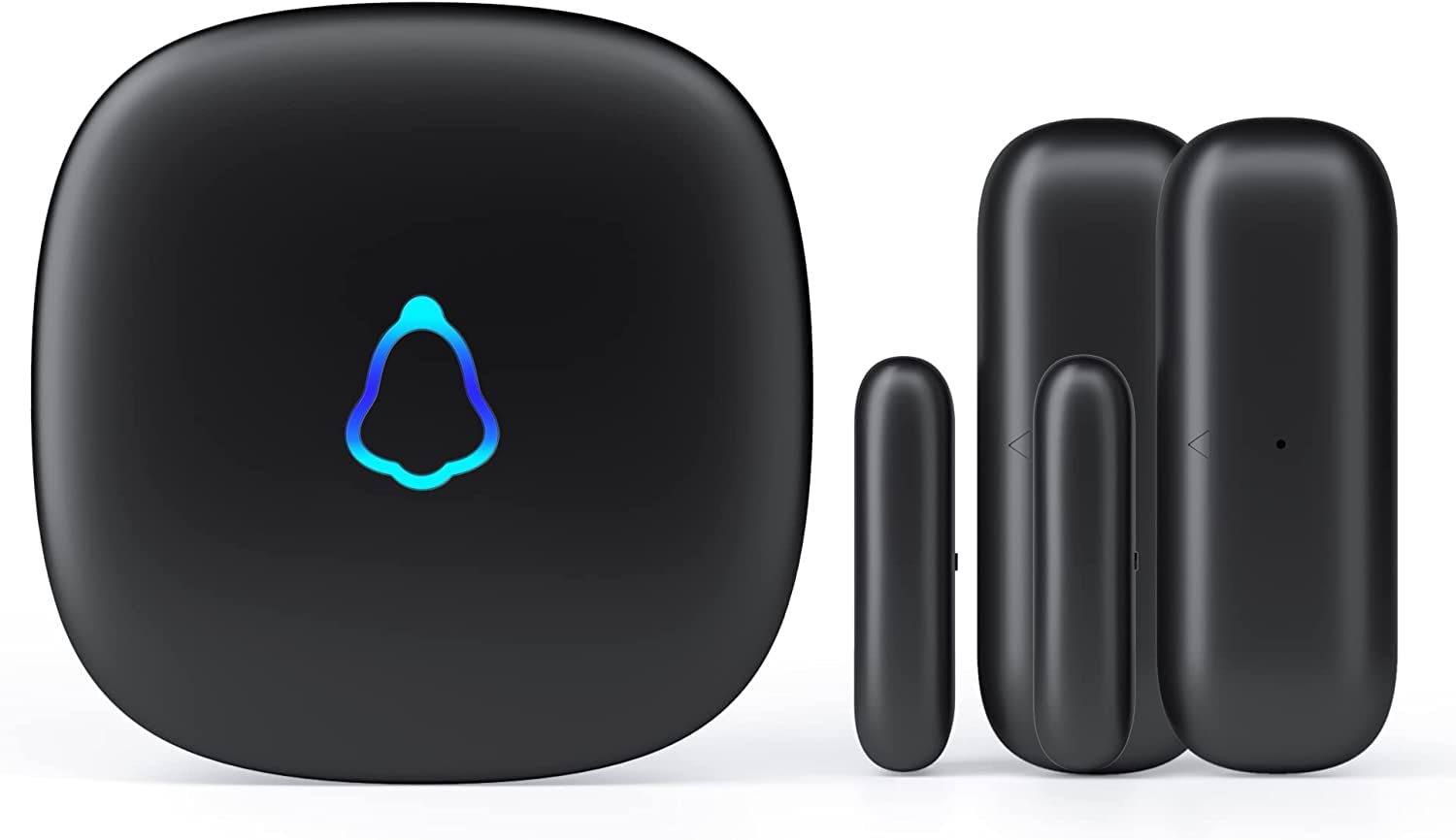 Door Chime, Wireless Door Open Contact Sensor Alarm with 500 FT Range, 58 Chimes and 5 Volume Levels for Business/Store/Home/Office When Entering, 2 Transmitter + 1 Plug-in Receiver