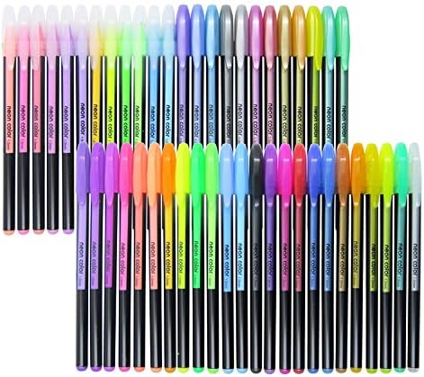 Colorful pen TXLOVE 48 Fineliner Coloring Pens Set, 1mm Fine Point Felt Tips Colored Pen, Colorful Ink Pen for Coloring Books, Drawing Fine Lines, Tags (colorful)