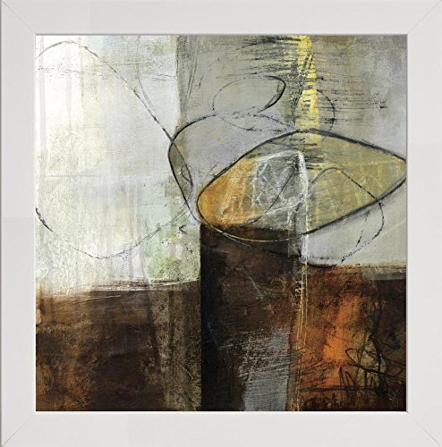 Frame Company Watson Range Abstract Pebble IV by Jane Davies, Photo Frame - 10 x 10 Inches, White