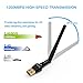 1200Mbps Wireless USB Wifi Adapter, FayTun USB Wifi Adapter,AC1200 Dual Band 2.4GHz/300Mbps+5GHz/867Mbps,802.11 ac/a/b/g/n High Gain Antenna Network Lan Card Support Windows XP/7/8/10,MAC,OSX