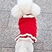 KYEESE Red Dog Sweater Holiday Dogs Sweaters Dress with Bowtie Knit Pullover Warm Ugly Christmas Dog Sweater