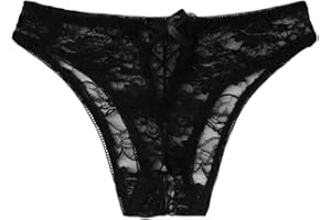 Womens Crotchless Sexy Soft Underwear Lace Funny Panties Eversoft Thongs Tummy Control Underpants Cheeky Briefs Cute
