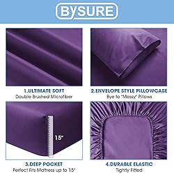 BYSURE Hotel Luxury Bed Sheets Set 6