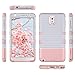 ULAK Galaxy Note 3 Case, Note 3 Case Knox Armor 3 in 1 PC+Silicone Hybrid Dust Scratch Resistance Anti-Slip Cover for Samsung Galaxy Note 3,Note III,N9000,N9005-Minimal Rose Gold